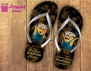 Chinelo formatura administração minions