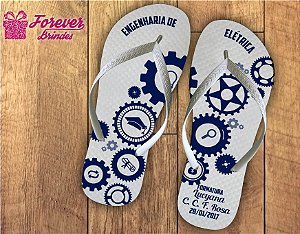 Chinelo Formatura Engenharia Elétrica em Azul