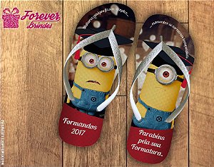 Chinelo Formatura Terceirão minions