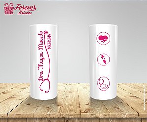 Copo Long Drink Personalizado Medicina Com Ícones