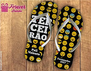 Chinelo Formatura Terceirão com emojis