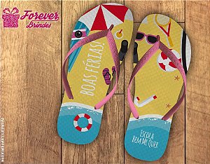 Chinelo Personalizado férias na praia