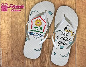 Chinelo Personalizado Girassol