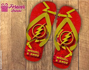 Chinelo Aniversário The Flash Personalizado