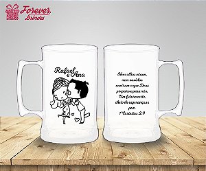 Caneca De Chopp De Casamento Carinho Dos Noivos