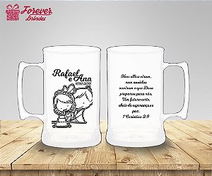 Caneca De Chopp De Casamento Noivos e o Bolo