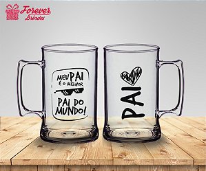 Caneca De Chopp Dia Dos Pais Melhor Do Mundo