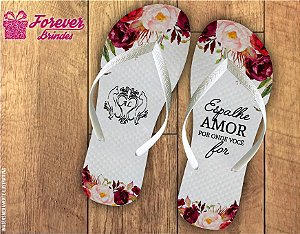 Chinelo De Casamento Espalhe Amor