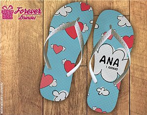 Chinelo Infantil Chuva De Amor Aniversário