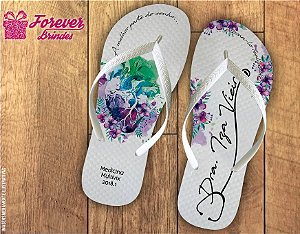 Chinelo De Formatura Medicina Personalizado Flores