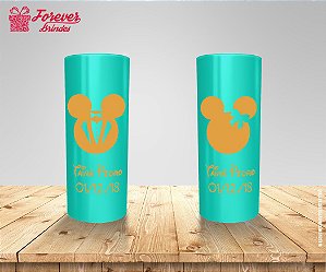 Copo Long Drink Casamento Mickey e Minnie