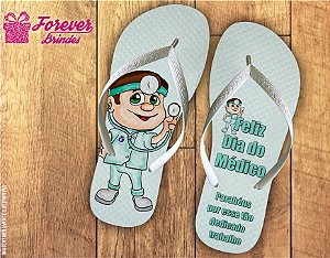 Chinelo Dia Do Médico Personalizado