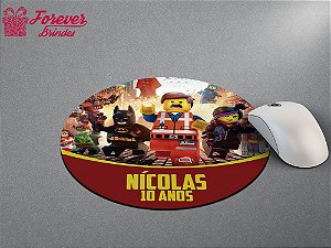 Mouse Pad Redondo Lego