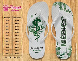Chinelo Personalizado Formatura de Medicina