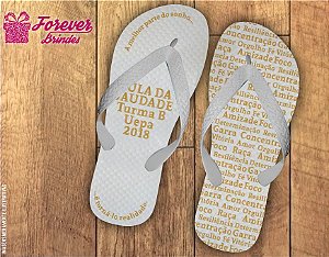 Chinelo Personalizado Aula Da Saudade