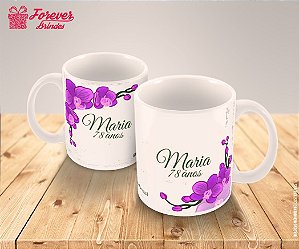 Caneca De Porcelana De Aniversário Personalizado