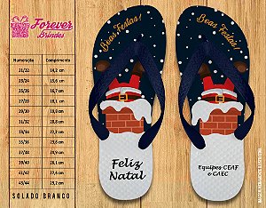 Chinelo Personalizado NATAL
