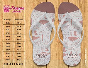Chinelo Personalizado Aniversário POOL PARTY VERÃO