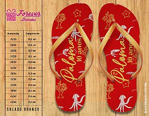 Chinelo Personalizado Aniversário POOL PARTY VERÃO