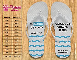 Chinelo Personalizado RELIGIOSO IGREJA