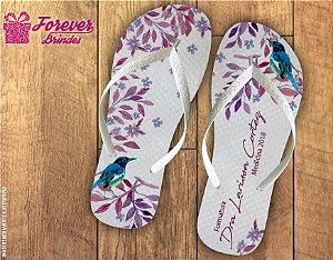 Chinelo Personalizado De Medicina Com Flores