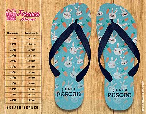 Chinelo Personalizado FELIZ PASCOA