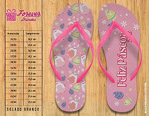 Chinelo Personalizado FELIZ PASCOA