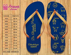 Chinelo Personalizado Formatura de Odontologia