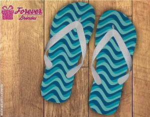 Chinelo Personalizado Ondas De Praia