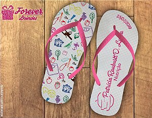 Chinelo Personalizado Formatura De Nutrição