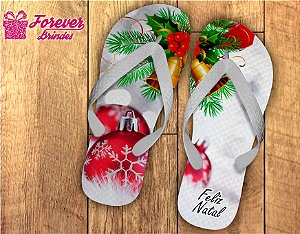 Chinelo De Natal Enfeites Natalinos