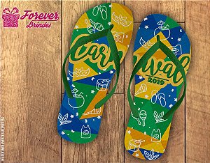 Chinelo Personalizado De Carnaval