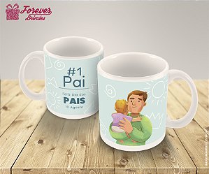 Caneca de Porcelana Personalizada Dia dos Pais