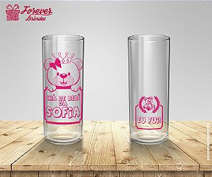 Copo Long Drink Chá De Bebê Rosa