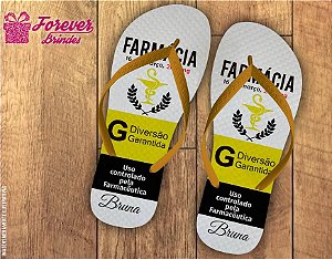 Chinelo Personalizado Formatura Farmácia