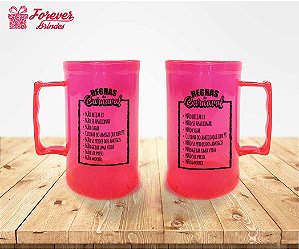 Caneca Preta de Chopp de Carnaval