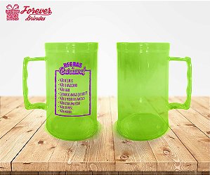 Caneca de Chopp Regras de Carnaval