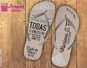Chinelo Formatura Direito Bege