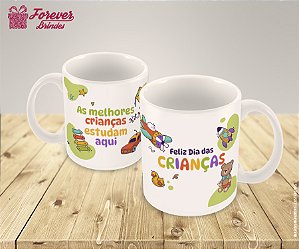 Caneca de Porcelana Personalizada Dia das Crianças