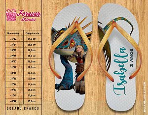 Chinelo Personalizado Aniversário Como Treinar Seu Dragão