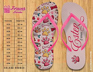Chinelo Personalizado Aniversário de bichinhos - animais