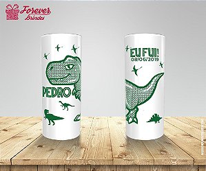 Copo Long Drink Personalizado de Aniversário Dinossauro