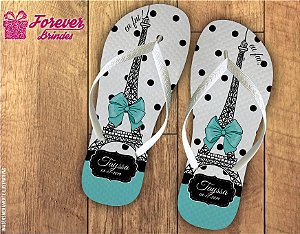 Chinelo Personalizado 15 anos Torre Eifeel