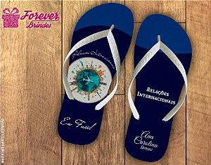 Chinelo Personalizado de Relações Internacionais