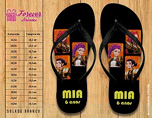 Chinelo Personalizado Aniversário Guerreiras do Kpop Huntrix