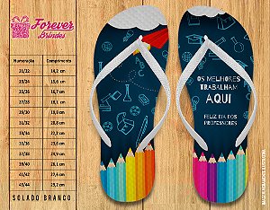 Chinelo Personalizado Dia dos Professores