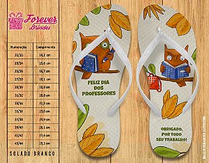 Chinelo Personalizado Dia dos Professores