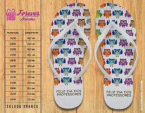 Chinelo Personalizado Dia dos Professores