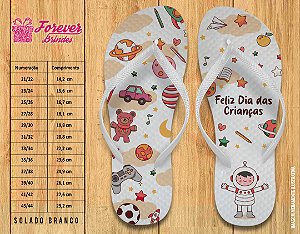 Chinelo Personalizado Dia das Crianças