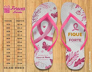 Chinelo Personalizado Outubro Rosa